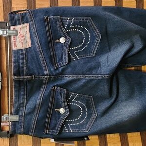 NWT! True Religion TALL rhinestone jeans